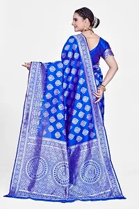 Zari Woven banarsi silk saree bridal wear sarees-thumb2