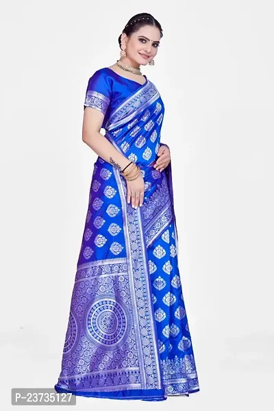Zari Woven banarsi silk saree bridal wear sarees-thumb5