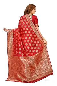 Zari Woven banarsi silk saree bridal wear sarees-thumb2