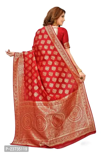 Zari Woven banarsi silk saree bridal wear sarees-thumb3