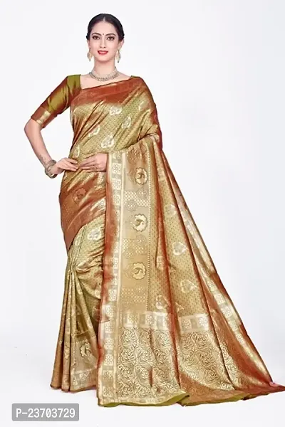 Soft silk banarsi silk saree