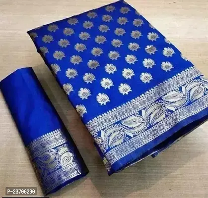 Neelam silk saree royal blue  wedding and party wear saree
