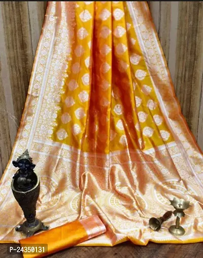 Classic  Poly Silk Jacquard Saree with Blouse piece