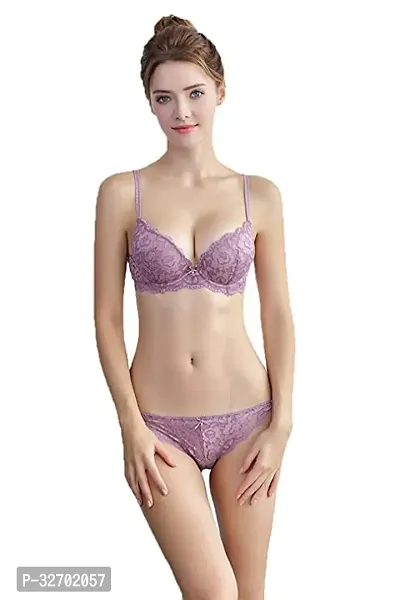 Stylish Net Solid Lingerie Set for Women-thumb5