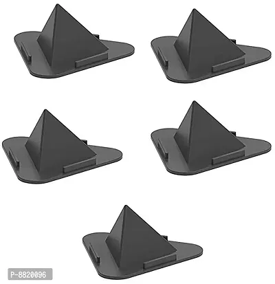 Mobile Accessories Universal, Portable, Anti Slip, Multi Angle, Three-Sided Pyramid Shape Desktop/Table Mobile Holder Stand - 5 Pieces (Any Color)-thumb0