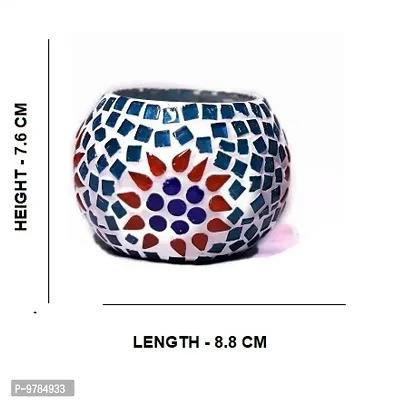 Mosaic Glass Tealight Candle Holders- Set Of 2&nbsp;-thumb2