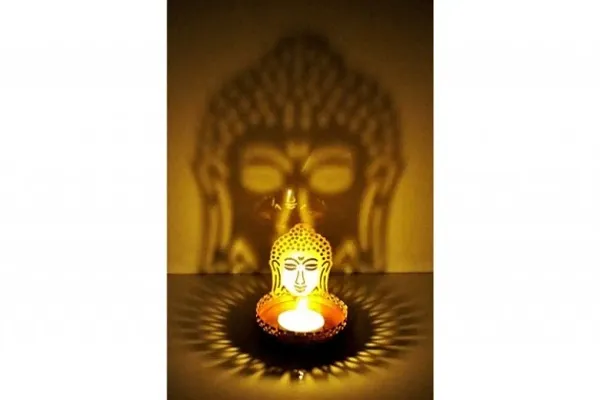 Shadow Buddha Tealight Candle Holder