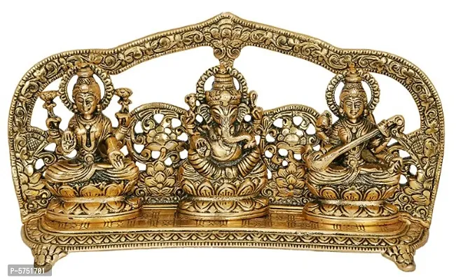 Heaven Decor Laxmi Ganesh Saraswati God Idol Decorative Murti-thumb0
