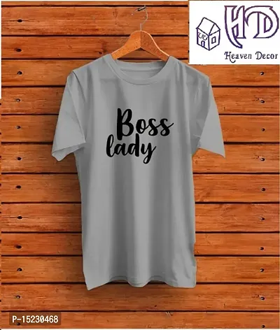 Heaven Decor Regular Mens T-shirt Grey Bosslady Printed