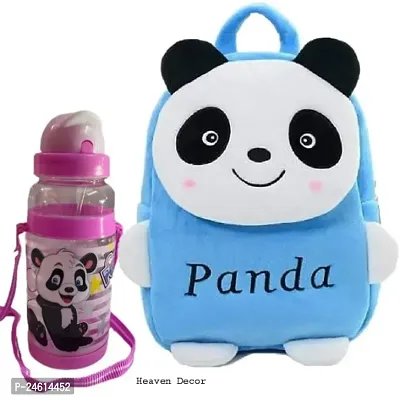 Heaven Decor Headup Blue Panda Upto 5 Year Old Kids with Free Water Bottle-thumb0