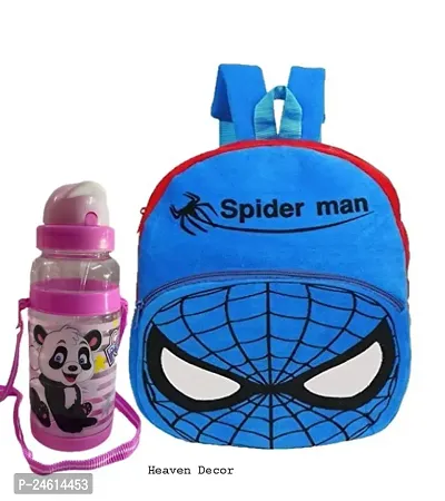 Heaven Decor Blue Spiderman Upto 5 Year Old Kids with Free Water Bottle-thumb0
