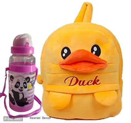 Heaven Decor Yellow Duck Upto 5 Year Old Kids with Free Water Bottle-thumb0