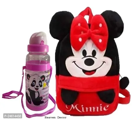 Heaven Decor HeadupRed Minnie Upto 5 Year Old Kids with Free Water Bottle-thumb0