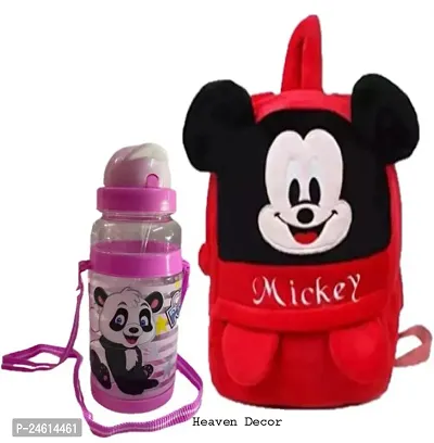 Heaven Decor Headup Red Mickey Upto 5 Year Old Kids with Free Water Bottle-thumb0