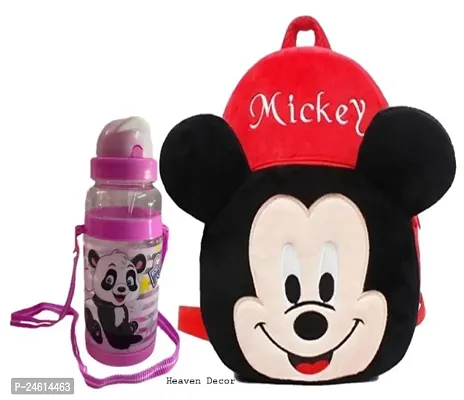 Heaven Decor Red Mickey Upto 5 Year Old Kids with Free Water Bottle-thumb0