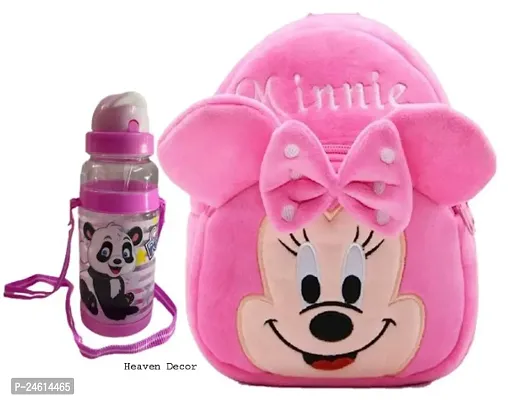Heaven Decor Pink Minnie Upto 5 Year Old Kids with Free Water Bottle-thumb0