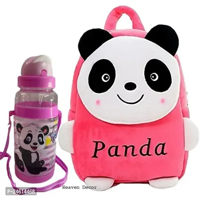 Heaven Decor Headup Pink Panda Upto 5 Year Old Kids with Free Water Bottle-thumb0