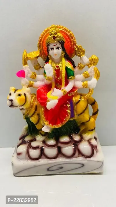 Durga Mata Rani Statue Idol Murti Showpiece For Puja Room Home Office Temple Decorative  Gift Items-thumb0
