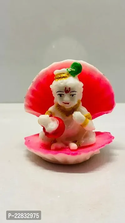 Cute Laddu Gopal Ji Idol On Seep/Little Laddu Gopal Ji On Seep Resin