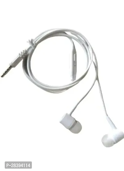 Stylish White Headphones Wired - 3.5 MM Single Pin Headphones