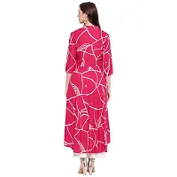 Ammi Jaan Printed Flared Rayon Kurta-thumb1