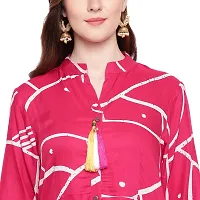 Ammi Jaan Printed Flared Rayon Kurta-thumb4