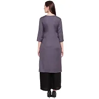 Ammi Jaan Solid A-line Double Pocket Stylish Rayon Kurta-thumb1