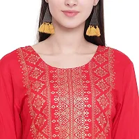 Ammi Jaan Printed Straight Fit Stylish Rayon Kurta-thumb4