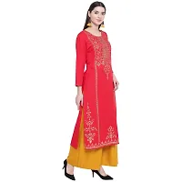 Ammi Jaan Printed Straight Fit Stylish Rayon Kurta-thumb2