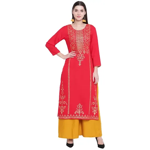 Ammi Jaan Straight Fit Stylish Rayon Kurta