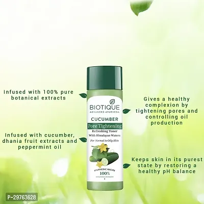 Biotique Cucumber Pore Tightening Toner-Pack of 2-thumb4