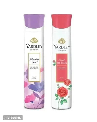 Yardley London Deodorant And  Morning Dew and Red Rose Pack Of 2