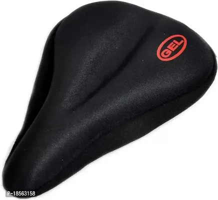 Silicone Gel Soft Seat Cover with Cushion for Bicycle (Pack of 1) Bicycle Seat Cover Free Size  (Black) / Soft and Cushioned Silicone Gel Bicycle Seat Cover (Black) | Free Size | Pack of 1 | Shop Now-thumb0