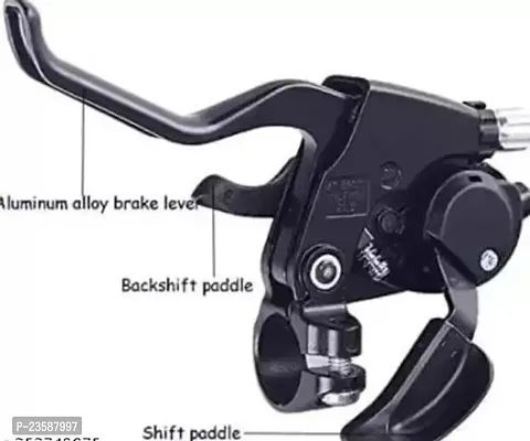 Aluminum 21-Speed Gear Shifters EF-500 - Black Shifter Set for All Gear Cycles with Free High-Quality Handle Grip-thumb4
