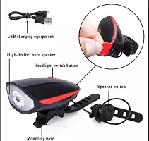 REBOUND USB Rechargeable Cycle Horn LED Light with USB Rechargeable Cycle LED Taillight-thumb1