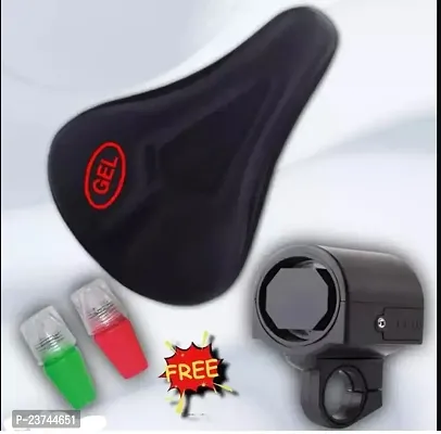 Elevate Your Ride with Ranger Bicycle Gel Saddle Cover - Includes FREE High Sound 110db Horn + Valve Light