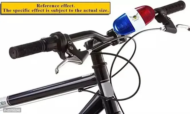Gadget Deals Police Sound Bike LED Light Kids Electronic Horn Siren - Cycle Horn, 6 LED Cycle Light 4 Sounds Trumpet - Cycle Bell for Bicycle | Siren - Cycle Bell | Warning Safety - Cycle Light-thumb0