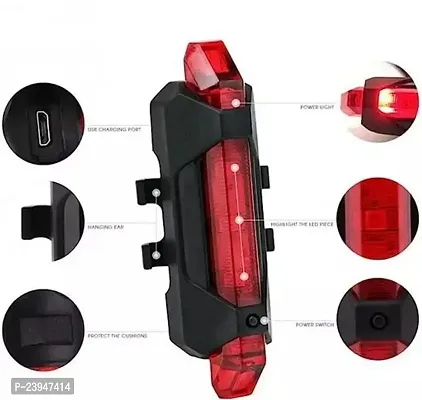 REBOUND USB Rechargeable Cycle Horn with Light with USB Rechargeable Cycle tail light and Tyre Valve Light-thumb2