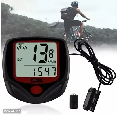 Bicycle Computer Odometer Speedometer | Waterproof LCD Display, Lightweight, Multi-Function | Auto Sleep  Wake | Free 2 Valve Lights-thumb4