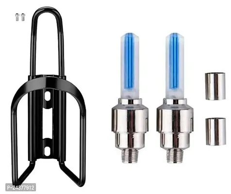 Cycle Water Bottle Cage Aluminium Cage and Valve Light ( Cage and Cycle Valve Light )-thumb0