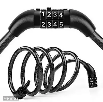 Steel Strong Bicycle/Luggage/Helmet Security Lock Number Cycle Lock-thumb2