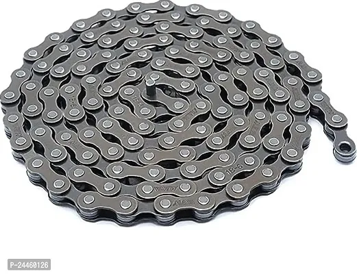 cycle Chain for Gear Cycle - 116 Link 1/2x3x32 Inch Long Chain for all Cycles | Cycle Spare Parts | Special Steel for Road Mountain Racing Cycling-thumb0