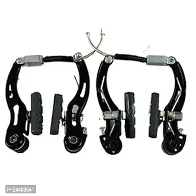 Cycle V-Brake Panja Set Front  Rear Alloy Power Brakes Set for Bicycle, Black-thumb0