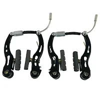 Cycle V-Brake Panja Set Front  Rear Alloy Power Brakes Set for Bicycle, Black-thumb1