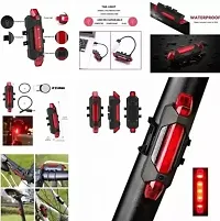 BICYCLE COMPONENTS LED Bicycle Front and Rear Cycle Light ,Waterproof USB Rechargeable Cycle Light LED Front Rear Light Combo  (Black)-thumb3