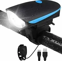 Bicycle Set of LED Front Light with LED Tail Light and Valve Lights LED Front Rear Light Combo  (Multicolor)-thumb1