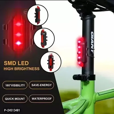 Bicycle Bike Back Tail Light With Tyre Valve Reflecting Light LED Rear Break Light  (Multicolor)-thumb2