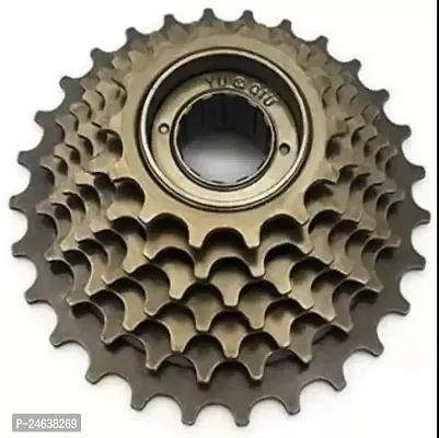 7 Speed Freewheel Bicycle Rotating Cassette Gear Variable Speed Bicycle Brake Disk  (80 mm)-thumb0