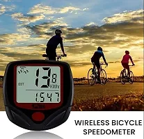 Cycle Speedometer | Waterproof Bicycle Odometer | 14 in 1 Function Speedometer | Speed Meter | Cycle Meter Speed Sensor | Wired Cyclocomputer for Cycles (Pack of 1)-thumb1