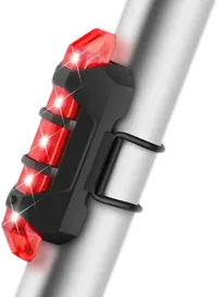 Bright LED USB Bicycle Tail Light: Rechargeable Cycling Lamp with Free Cycle Horn Light-thumb1